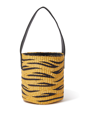Zebra Print Bucket Bag